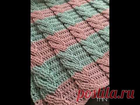 Basic crochet cable blanket pattern