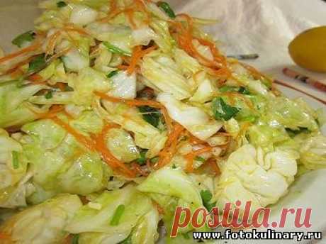 Капуста по-корейски - Cалаты, закуски - Кулинарные рецепты ! - ФотоКулинария