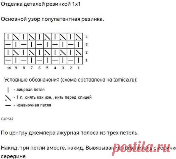 Джемпер из толстой пряжи спицами