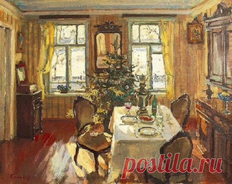 Новогодняя живопись. Картины про Новый год | Материнство - беременность, роды, питание, воспитание