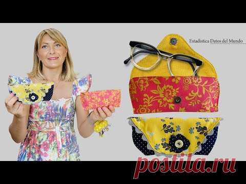 Футляры для очков в 2 моделях / с выкройками в формате PDF