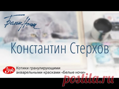 Константин Стерхов. Мастер - класс гранулирующими акварельными красками «Белые ночи».