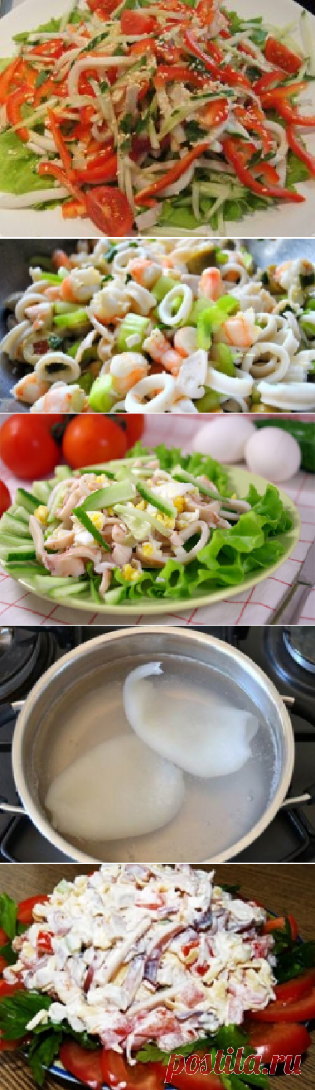 Простые и вкусные рецепты салатов из кальмаров