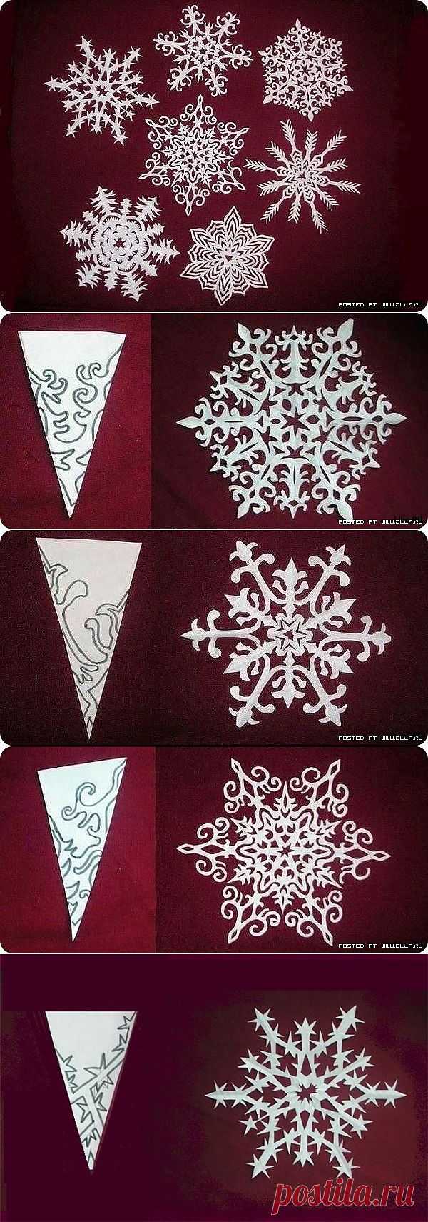 Как вырезать красивую снежинку из бумаги | abi-studio