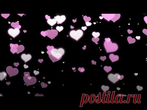 Красивые розовые сердечки фон - футаж для видео монтажа. | Футажи для монтажа розовое сердечко - YouTube