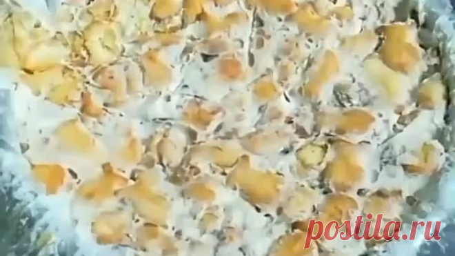Нежный тортик из крекера со сметаной