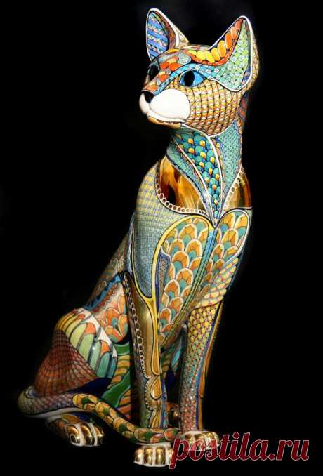 Дэвид Бернхэм Смит -  Gallery 3 - Oriental Cat 1 - 36cm high