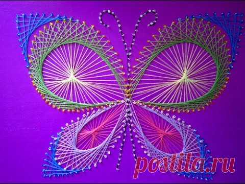 Изонить. Учимся вышивать на картоне. Урок 1
