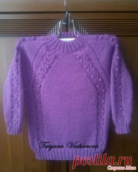 Пуловер для внучки - Вязание - Страна Мам