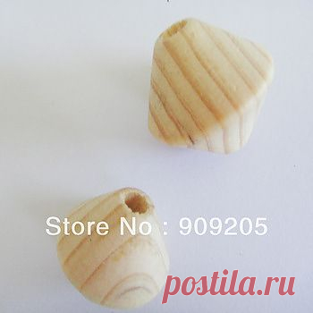 Free shipping/pine wooden beads/23mm/wooden jewelry/loose beads 100pcs/Lot SMT 129J-in Beads from Jewelry on Aliexpress.com