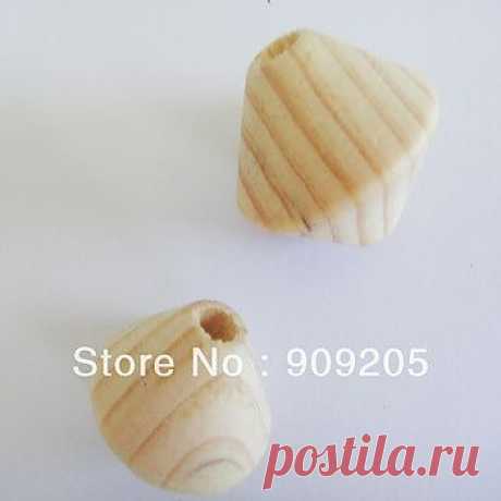 Free shipping/pine wooden beads/23mm/wooden jewelry/loose beads 100pcs/Lot SMT 129J-in Beads from Jewelry on Aliexpress.com