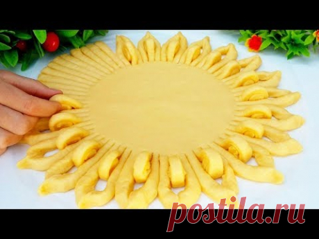 Пирог СОЛНЫШКО /АВТОРСКИЙ Рецепт/ Очень Вкусный Рассыпчатый Пирог.