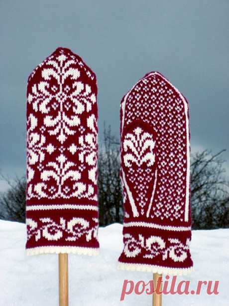 Яркие варежки для яркой зимы
