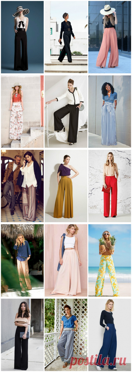 5 причин сшить брюки-палаццо этим летом / Мода / Burdastyle