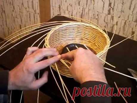 Плетение кромки(розга)-Weaving edge - YouTube