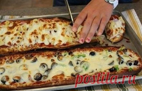 Кулинарные Рецепты: Пицца-хлеб за 10 минут