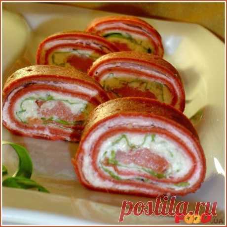 Блинные рулетики «Сюрприз» - Кулинарные рецепты на Food.ua