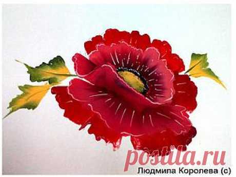 Рисуем мак в технике One Stroke (для Мастер-класса 'Роспись подноса маками') По многочисленным просьбам сделала подробный мастер-класс по росписи One stroke для моего прошлого мастер-класса 'Роспись подноса маками'. Я попыталась поэтапно запечатлеть то, как я рисую маки в этой замечательной технике двойного мазка. Техника красивая и быстрая, поэтому учиться расписывать в ней большое удовольствие. Рекомендую всем, кто хочет научиться, обязательно попробовать! Итак, начнем!