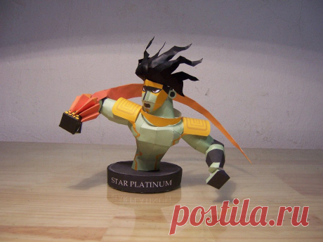 Star Platinum Papercraft Hello everyone! This is my model of the character Star Platinum from the series Jojo's Bizarre Adventure. I wanted to make something completely different of my normal models, most of them were cubi...