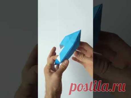 КАНОЭ ОРИГАМИ, canoe origami. Лодка из бумаги #shorts
