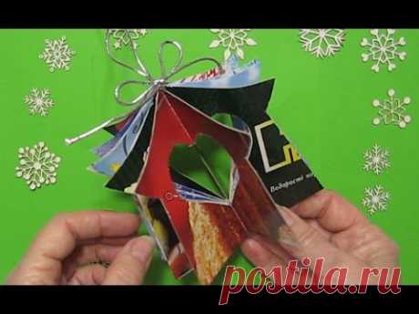 DIY: Новогодние Подарки своими руками!Елочные игрушки/Новогодние Оригами Простые Поделки с детьми!