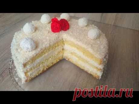 Самый Кокосовый Торт. Нежный, ароматный и невесомый! The Most Coconut Cake. Gentle and weightless!