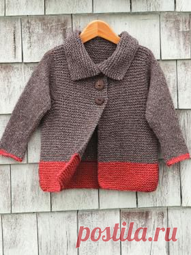 Детское пальто чулочной вязкой на knitweek.ru