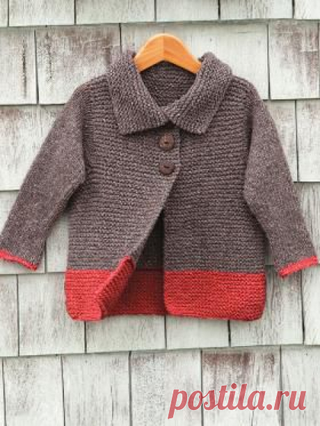 Детское пальто чулочной вязкой на knitweek.ru