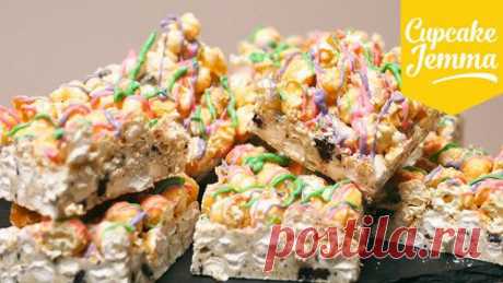Рецепты сладостей. Rainbow Rocky Road (Радуга на каменистой дорожке) | Рецепты Джейми Оливера