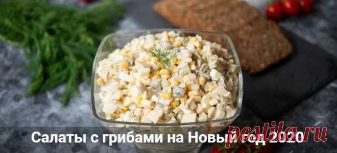 Салаты с грибами на Новый год 2020: рецепты с фото простые Салаты с грибами на Новый год 2020: рецепты с фото простые и очень вкусные. Легкие салатики с жареными или маринованными грибами, сыром и кукурузой с ананас