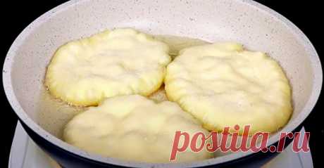 Лепешки вместо хлеба на сковороде, которые вкусны и без мяса