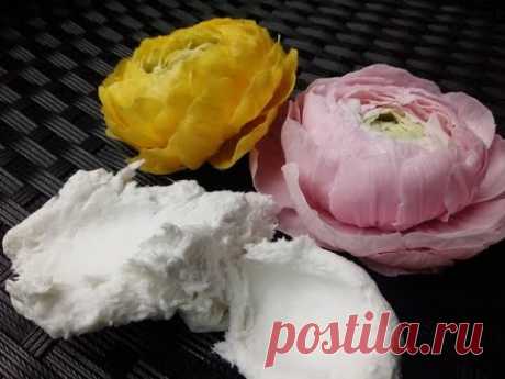 НЕ ВАРЁНАЯ МАССА для лепки цветов от Риты.Not cookt mass for Molding flowersby Rita