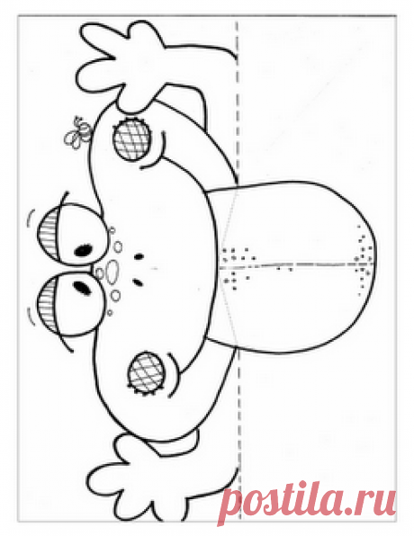 Coloring page/puppet idea