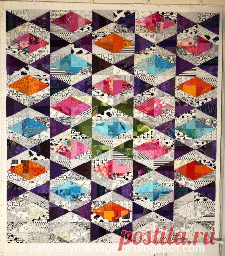 Lynne's Scrap Slab Triangle Quilts | Etsy