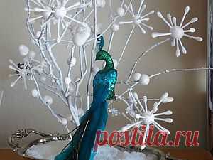 Новогодняя композиция "Снежное дерево" - Ярмарка Мастеров - ручная работа, handmade