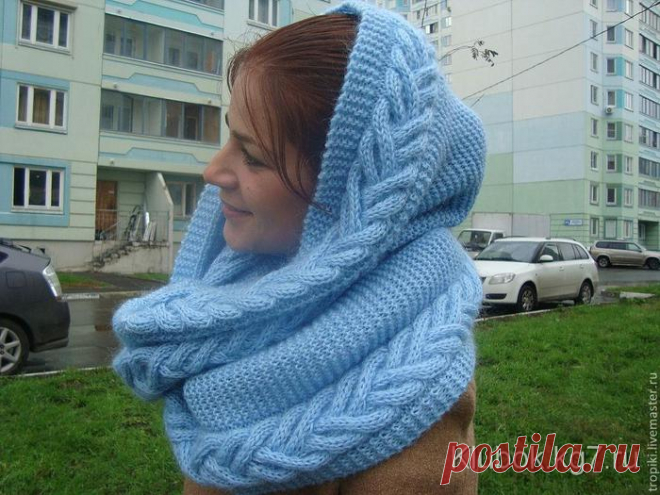 Элегантный,красивый и теплый снуд 