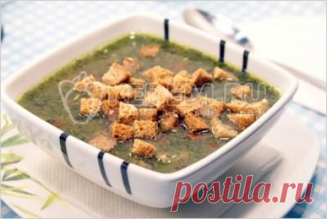 Зелёный суп с курицей и соусом песто | Вкус жизни