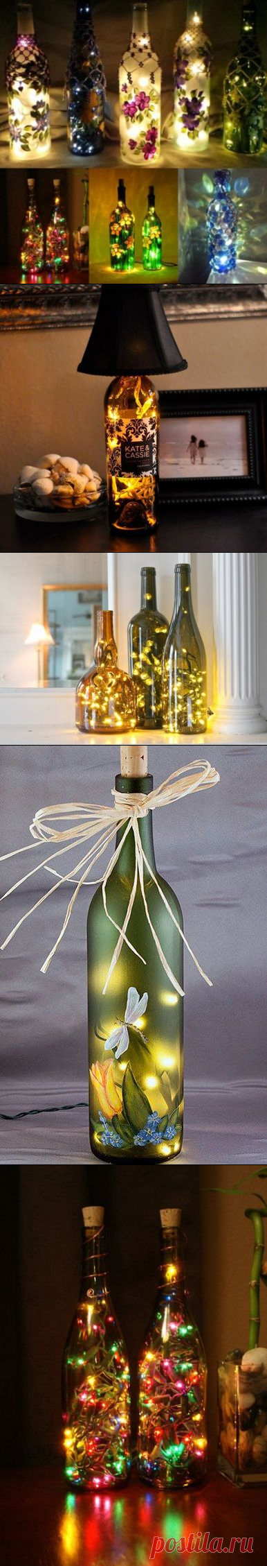 Гирлянда в бутылке — Сделай сам, идеи для творчества - DIY Ideas