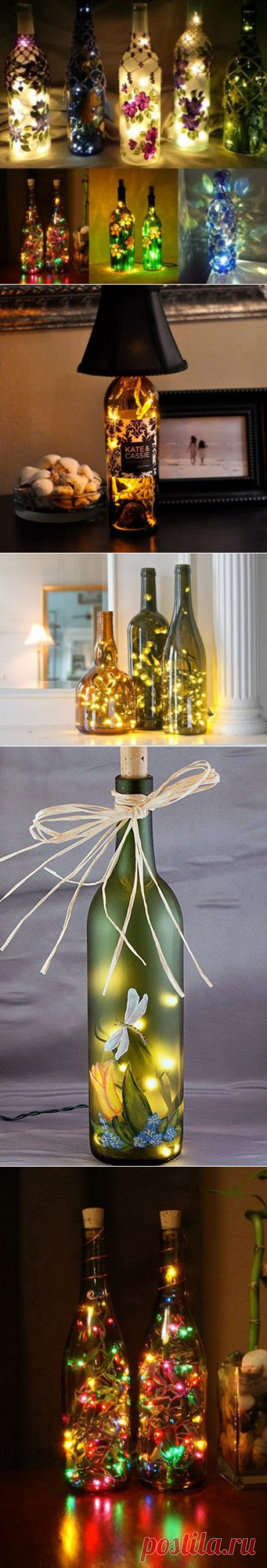 Гирлянда в бутылке — Сделай сам, идеи для творчества - DIY Ideas