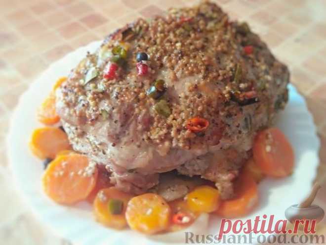 Рецепт: Буженина из свиной шеи на RussianFood.com