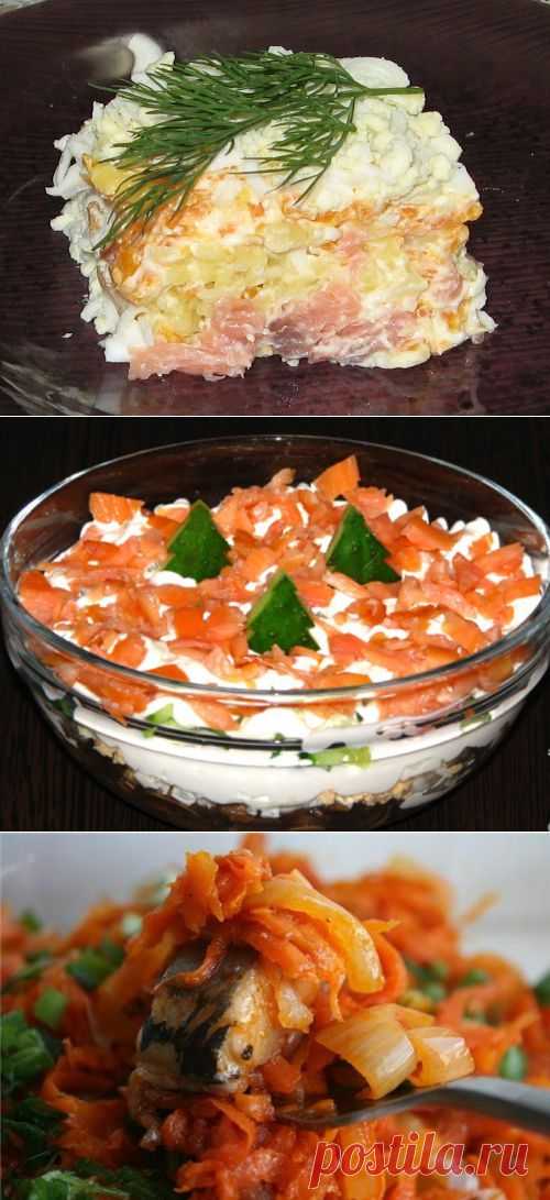 Лучшие рецепты салатов с рыбой