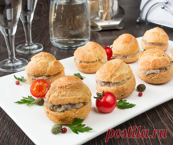 Профитроли с форшмаком - Пошаговый рецепт с фото | Закуски | Вкусный блог - рецепты под настроение