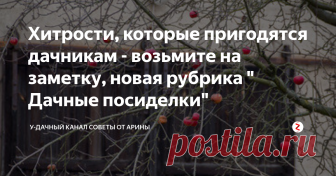 Хитрости, которые пригодятся дачникам -  возьмите на заметку, новая рубрика 