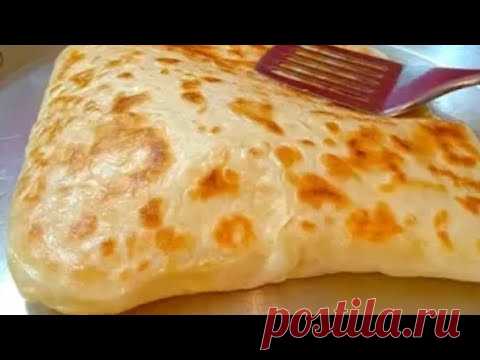 МУКА+КИПЯТОК! Я НЕ УСТАЮ ИХ ГОТОВИТЬ. ТАКОЕ ПРИГОТОВЛЕНИЕ ЛЕПЕШКА ВЫ  ТОЧНО НЕ ВИДЕЛИ.