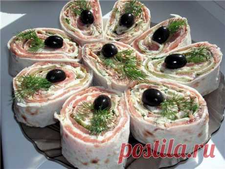 ВКУСНЫЕ ЗАКУСКИ ИЗ ЛАВАША  | Вкусные рецепты