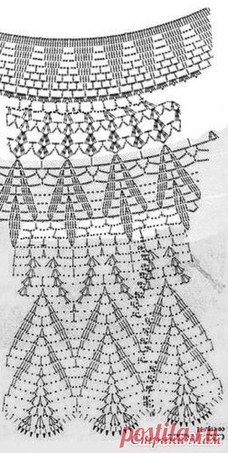 юбка крючком. юбка узором ананас крючком схема. узор ананас крючком для детского платья. круглая кокетка ананасами крючком схема. юбка крючком схемы.