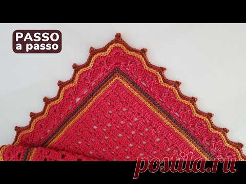 Bico de acabamento para tapete de crochê  | Tapete BELGA