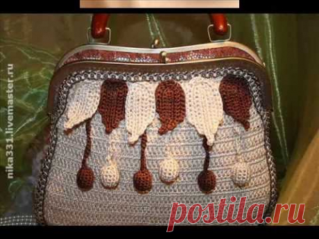 Вязаные сумочки-гламурочки от Анны Горбуновой. Crocheted handbags