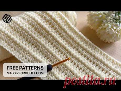 Very Easy & Stunning Crochet Pattern for Beginners! ⚡️ Brand New Crochet Stitch for Blanket & Scarf