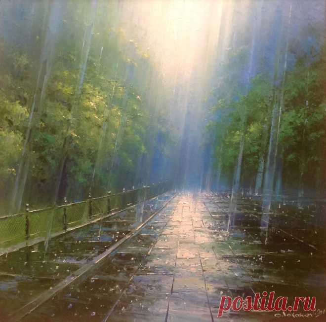 Художник и поэт Олег Токарев.Донецк.